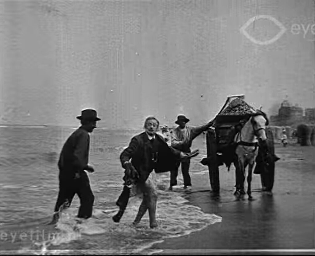 De Mésaventure van een Fransch heertje zonder pantalon aan het strand te Zandvoort (1905)